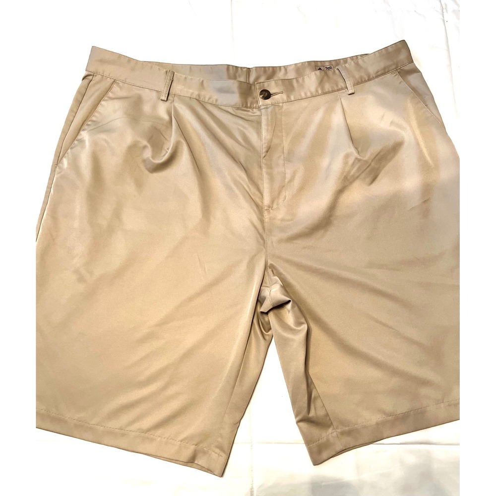 Adidas Logo Climalite Performance Athletic Khaki Chino/Golf Shorts-Size 40